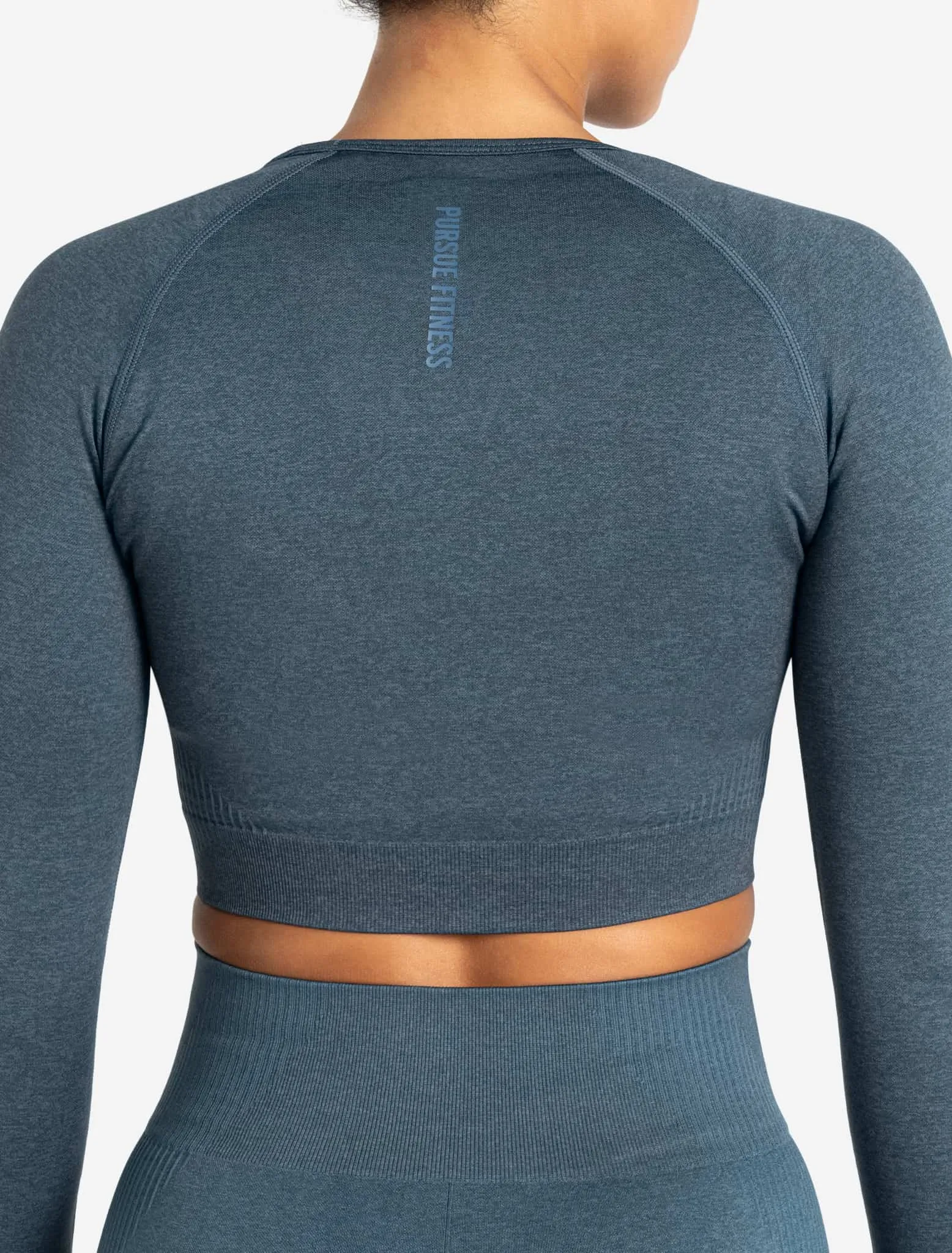 ADAPT 2.0 Seamless Crop Top - Petrol Blue