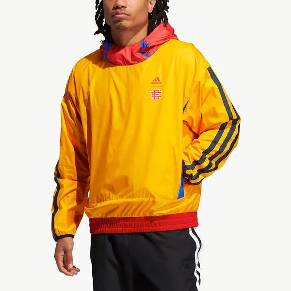 adidas Ee Mcd Basketball Casual Sports hooded Long Sleeves Yellow