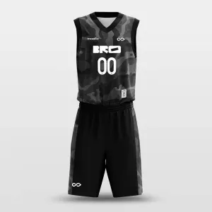 Black Camouflage - Custom Sublimated Basketball Jersey Set