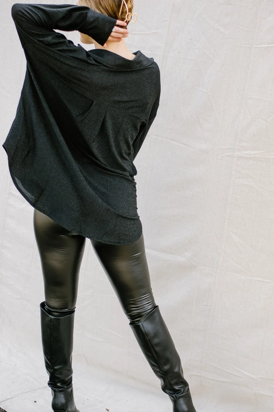 Black Faux Leather Leggings