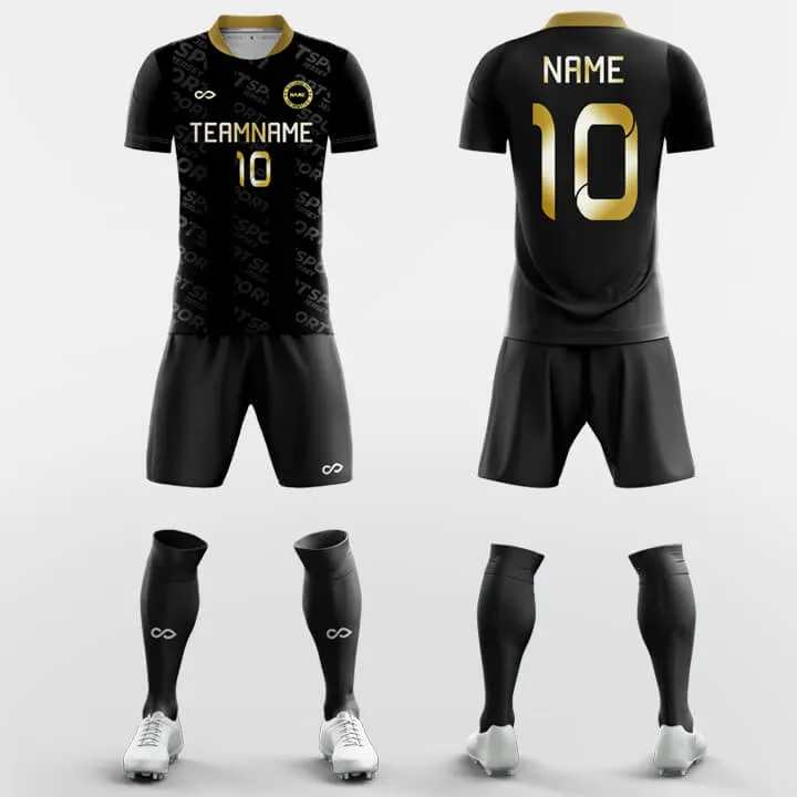 Black Gold - Custom Soccer Jerseys Kit Sublimated Design