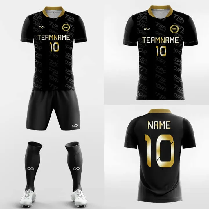 Black Gold - Custom Soccer Jerseys Kit Sublimated Design