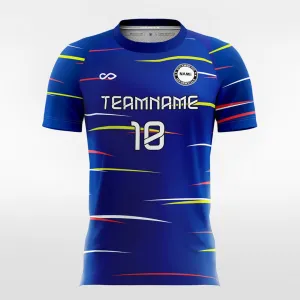 Blue Figure Graphic - Women Custom Soccer Jerseys Design