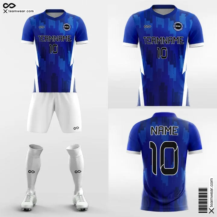 Blue Graphic - Custom Soccer Jerseys Kit Sublimated for School