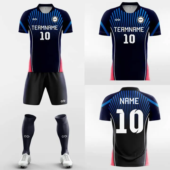 Blue Light - Custom Soccer Jerseys Kit Sublimated Design