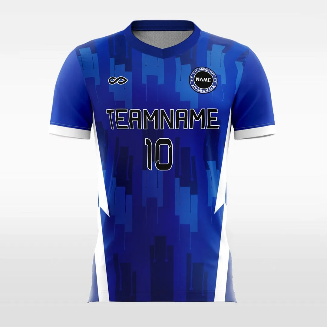 Blue Mosaic - Kids Custom Soccer Jerseys Design Cool