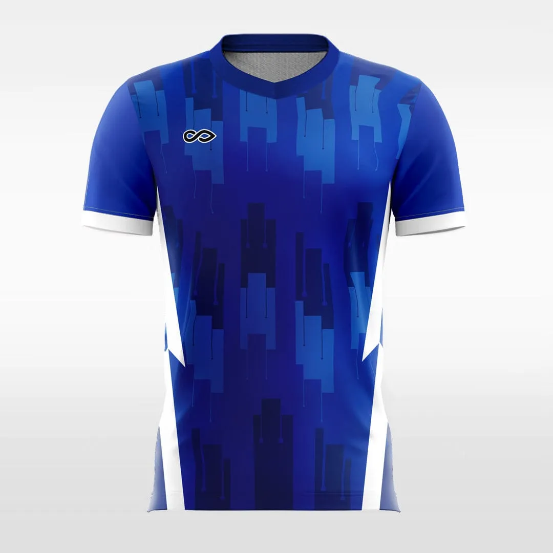 Blue Mosaic - Kids Custom Soccer Jerseys Design Cool