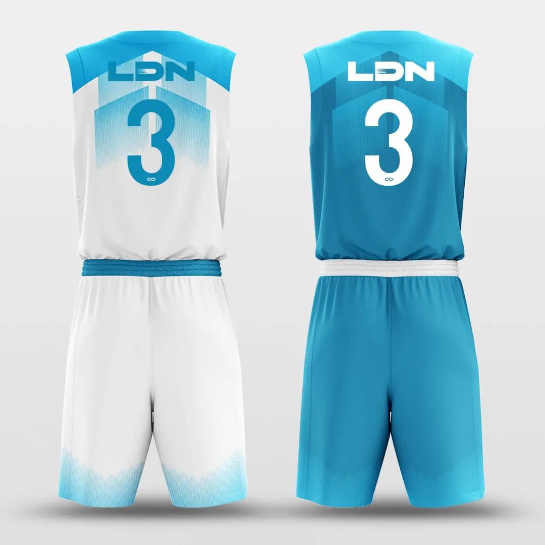 Blue Sky - Custom Reversible Sublimated Basketball Jersey Set