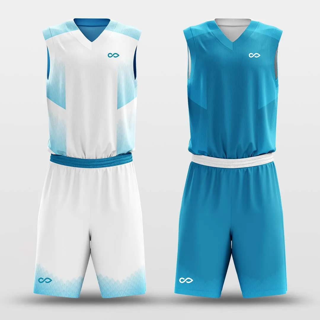 Blue Sky - Custom Reversible Sublimated Basketball Jersey Set