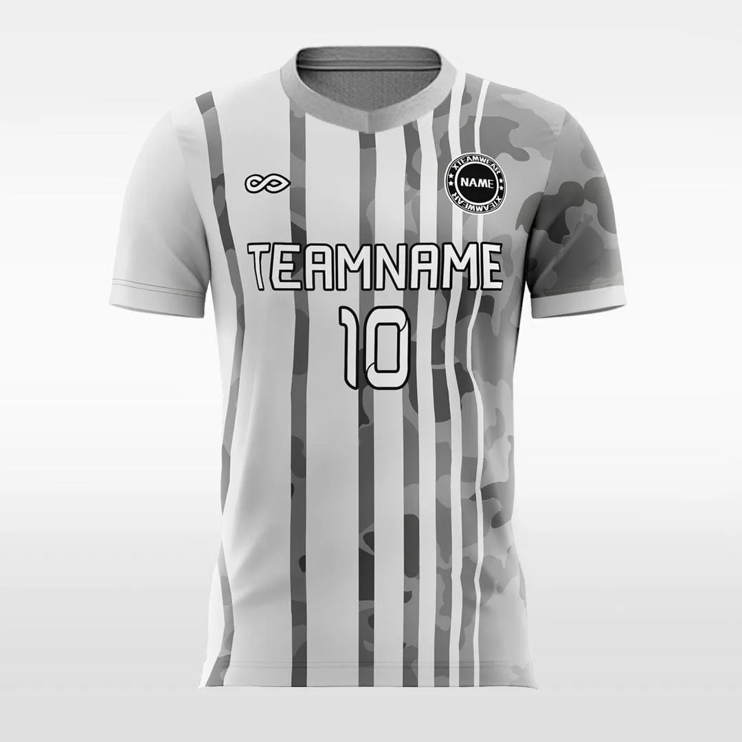 Camouflage Stripe - Custom Kids Soccer Jerseys Design Grey