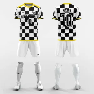 Checkerboard-Custom Soccer Jerseys Kit Sublimated Design