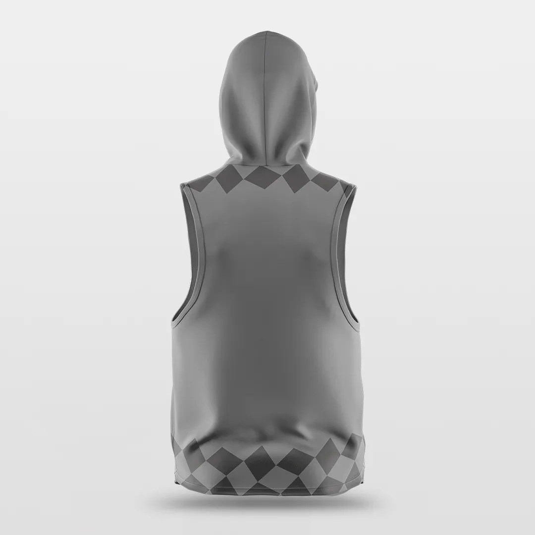 Checkerboard - Customized Basketball Sleeveless Hoodies