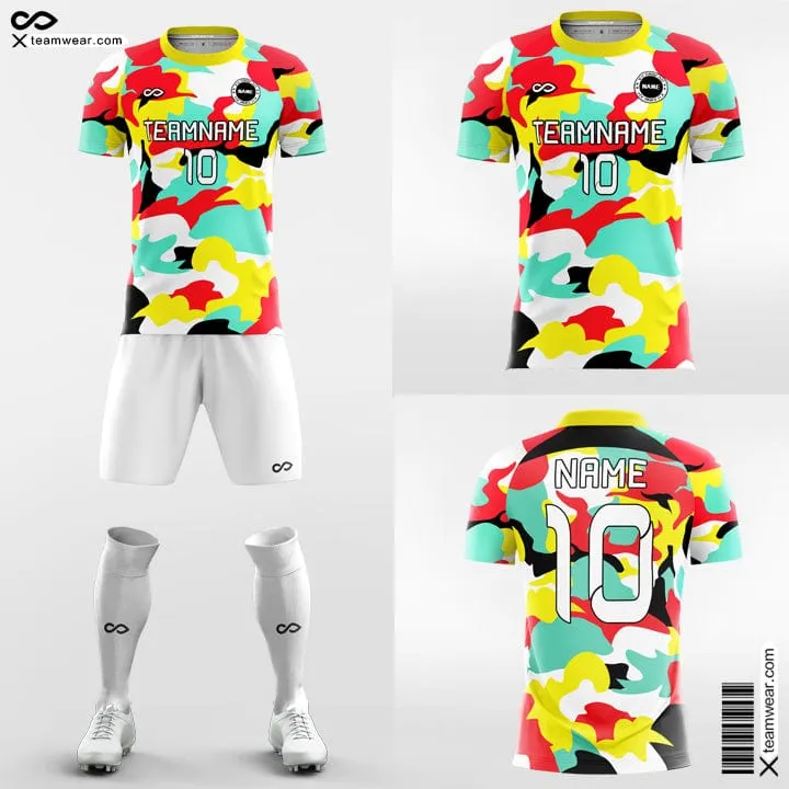 Cool Camouflage - Custom Soccer Jerseys Kit Sublimated Design