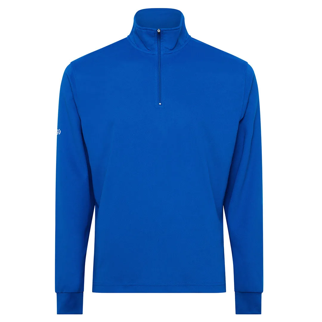 Crew Long Sleeve Polo - Blue