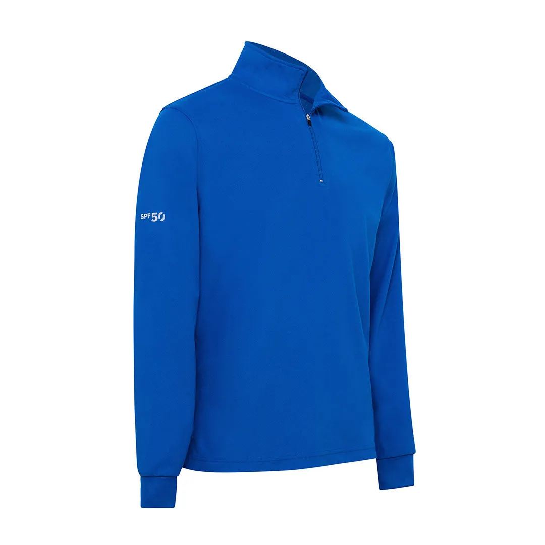 Crew Long Sleeve Polo - Blue