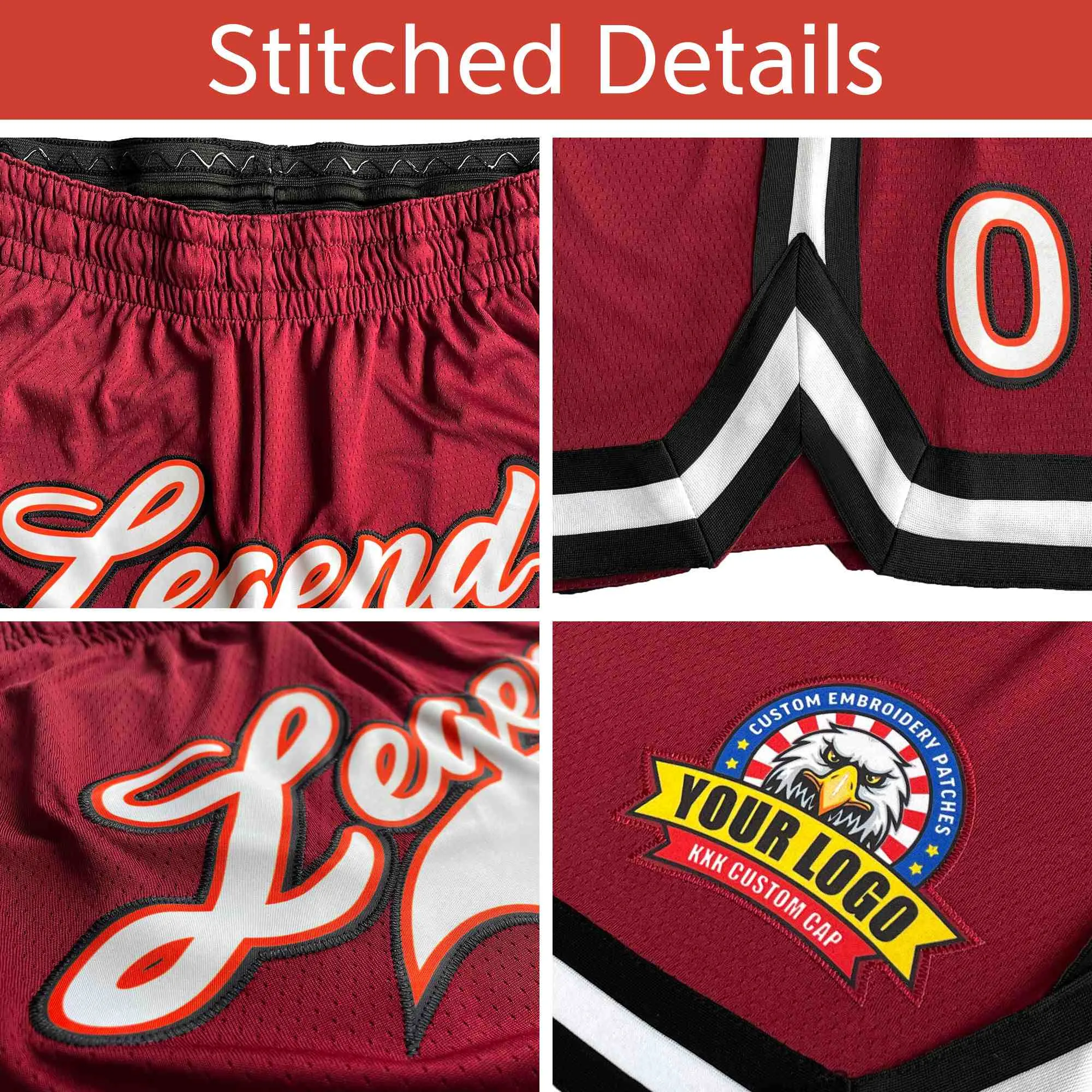 Custom Aqua Light Red Personalized Gradient Fashion Basketball Shorts