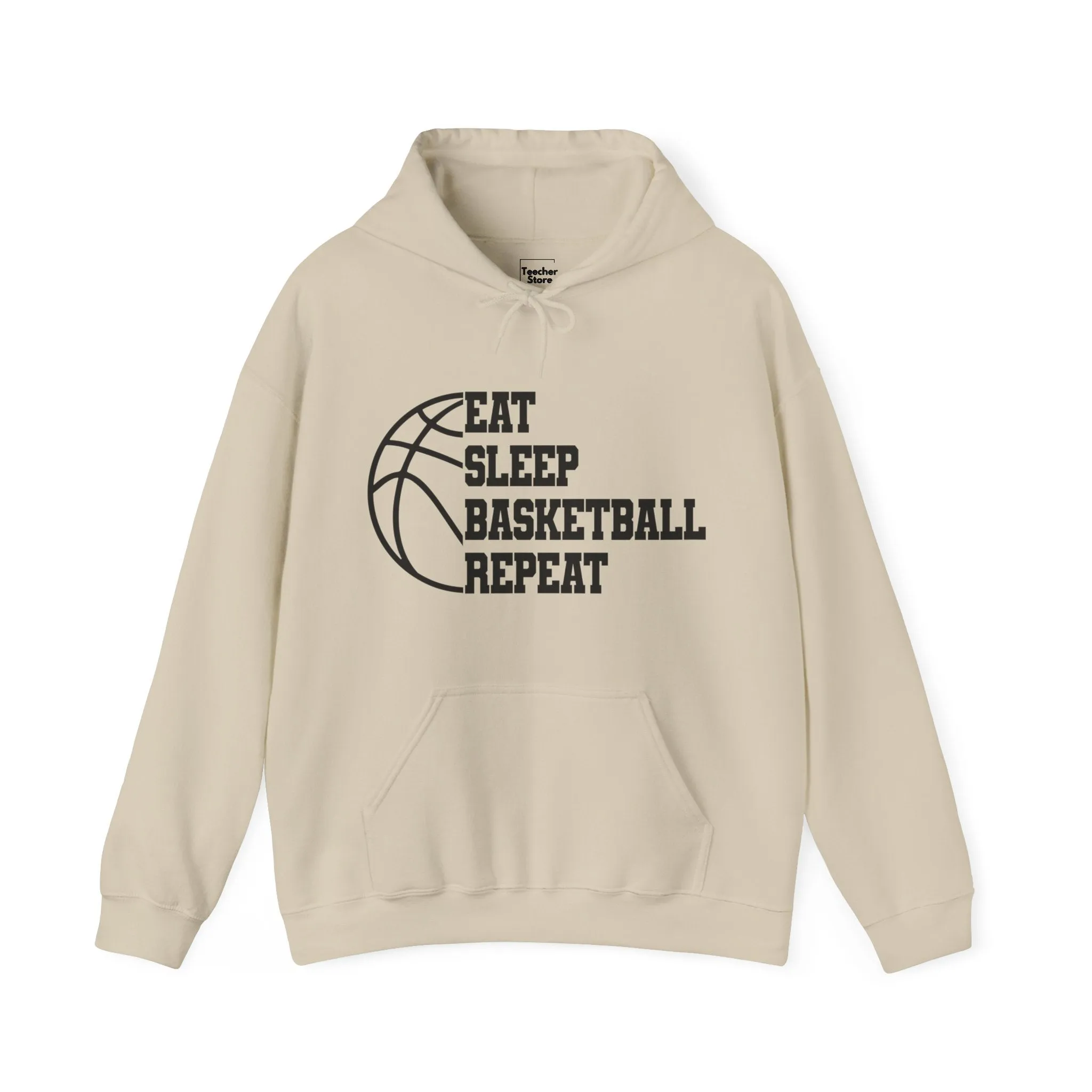 Eat Sleep Basketball Hooded Sweatshirt