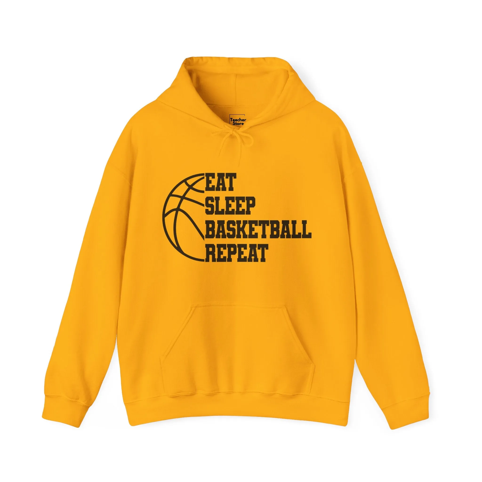 Eat Sleep Basketball Hooded Sweatshirt