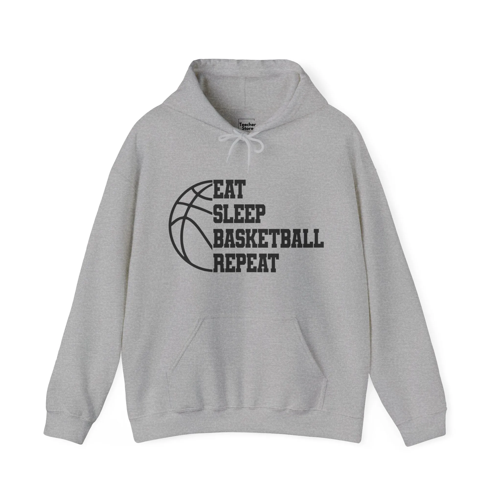 Eat Sleep Basketball Hooded Sweatshirt