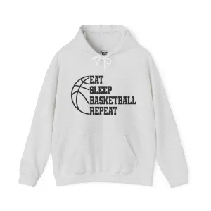 Eat Sleep Basketball Hooded Sweatshirt