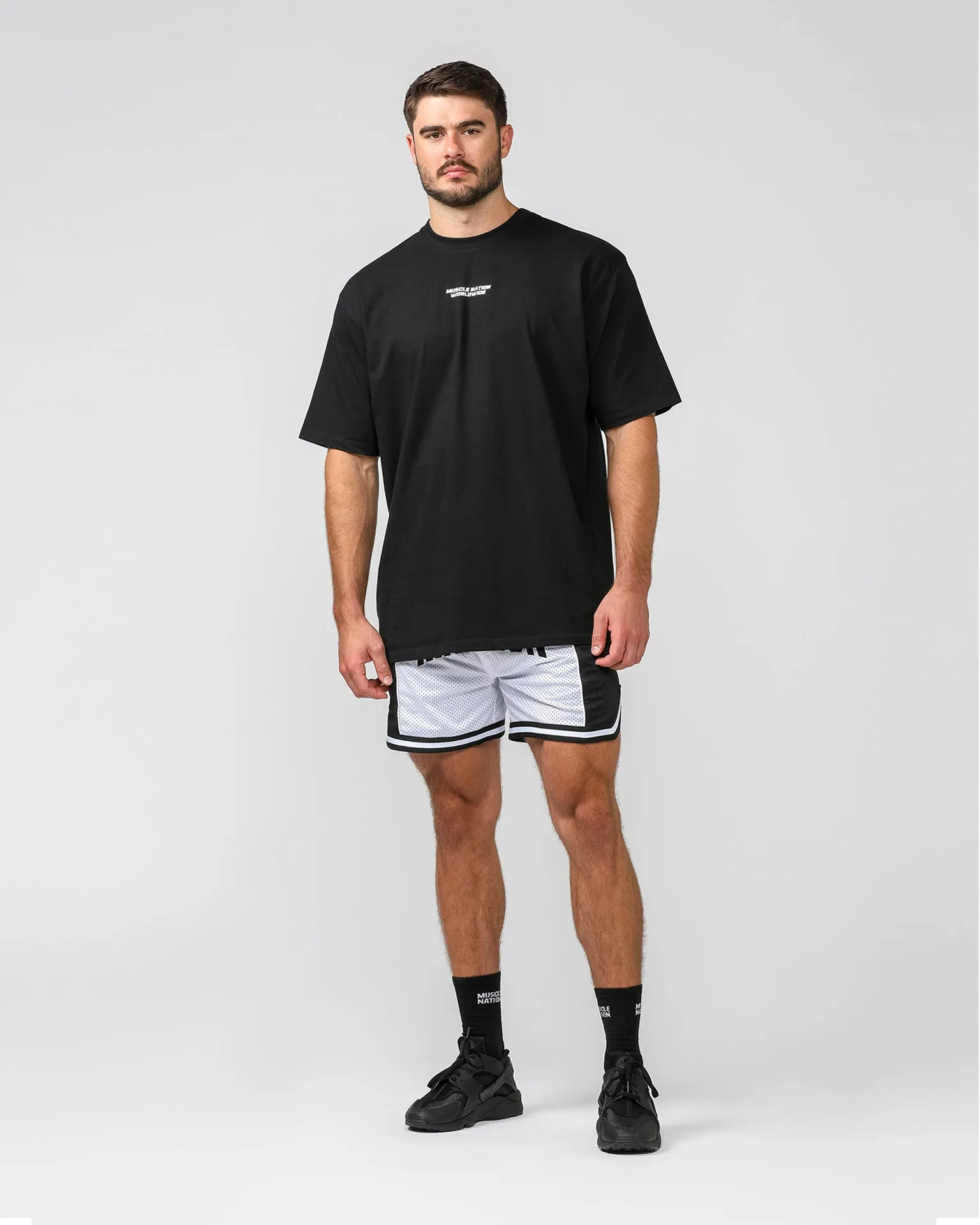 Fadeaway 5'' Basketball Shorts - White /Black