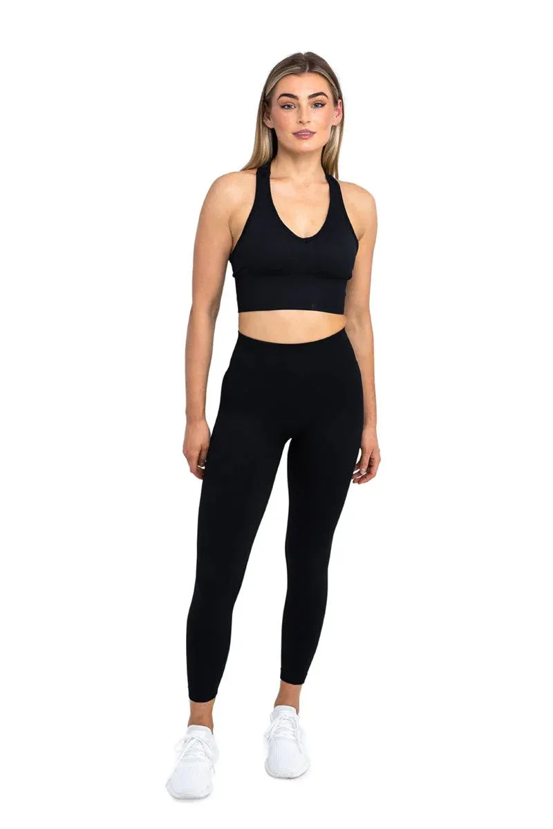 Gem Black Seamless Crop - Black