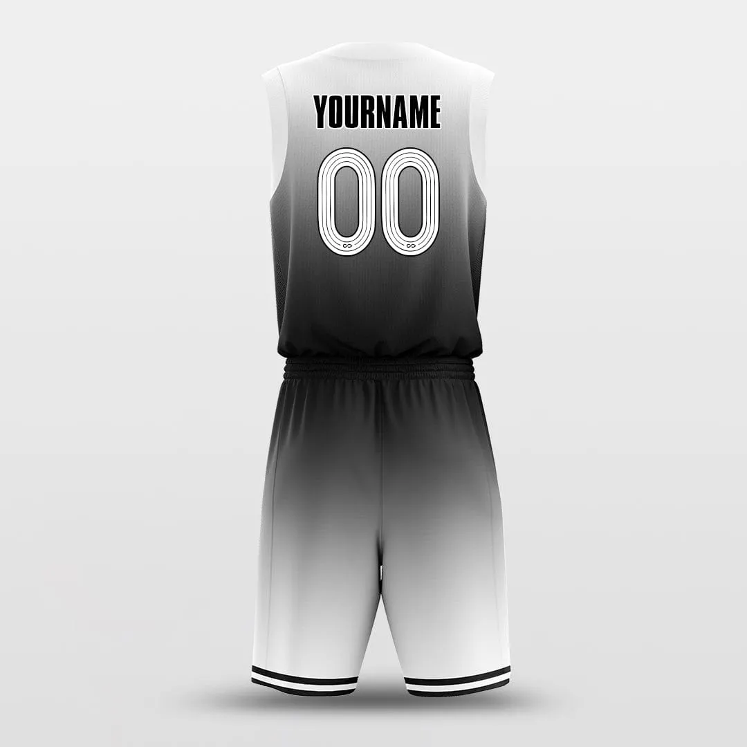 Gradient Black White - Customized Basketball Jersey Design