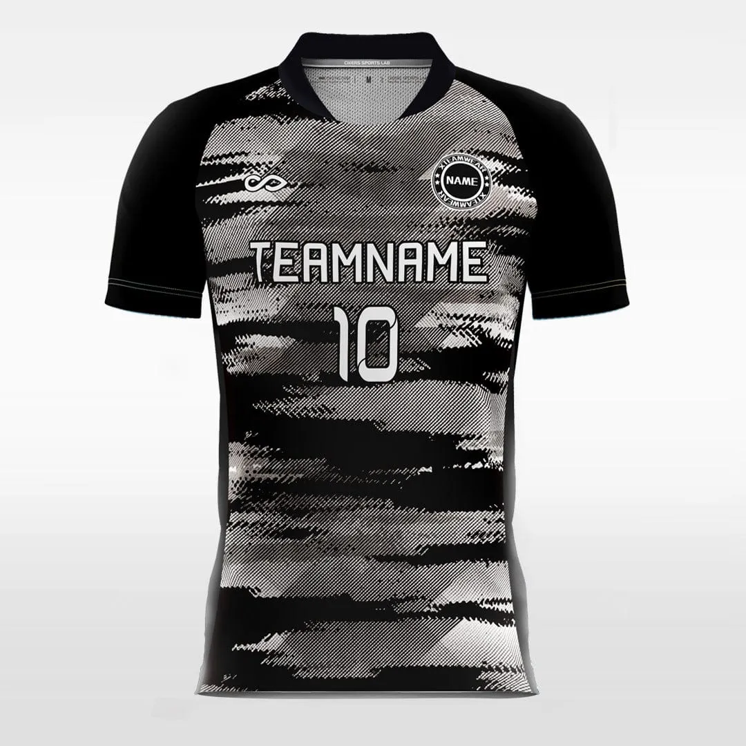 Grey Mosaic - Custom Kids Soccer Jerseys Camouflage Design