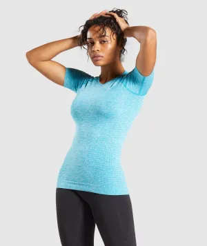 Blue Marl Gymshark Vital Seamless T-Shirt - Optimized English Title