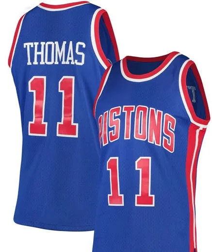 Isiah Thomas Detroit Pistons 1988-89 Throwback Basketball Jersey