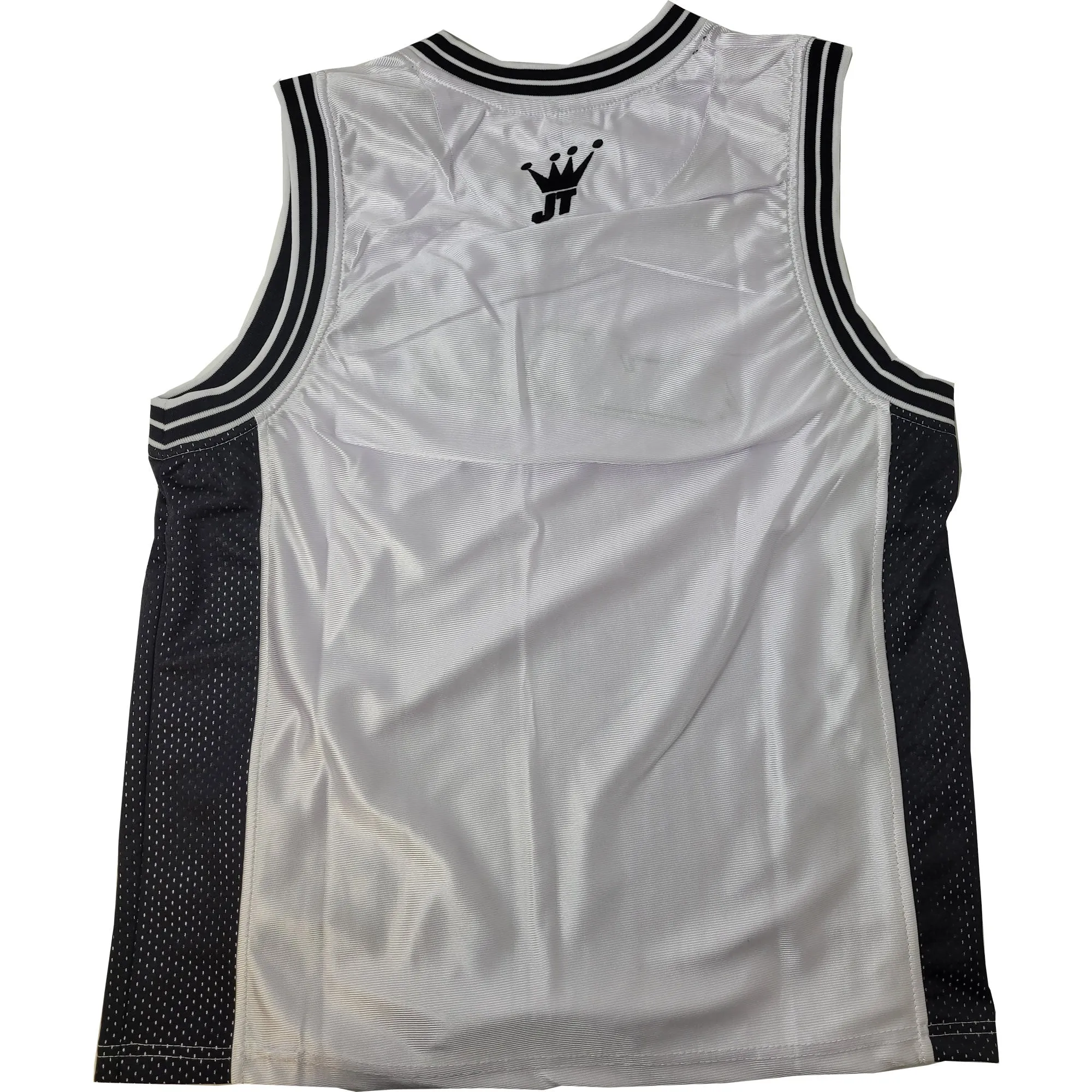 JT Basketball Retro Jersey - Black / White