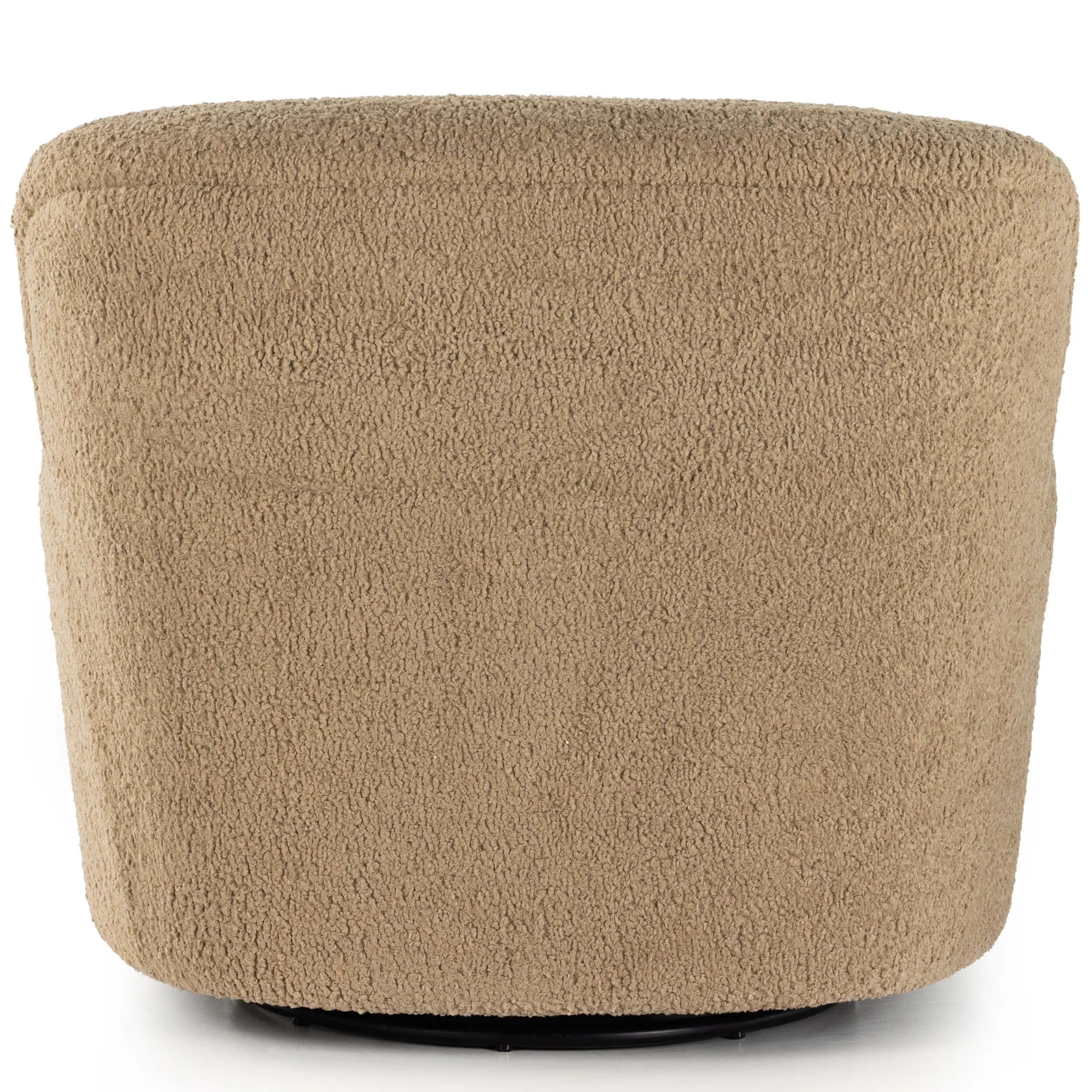 Kadon Swivel Chair, Sheepskin Camel