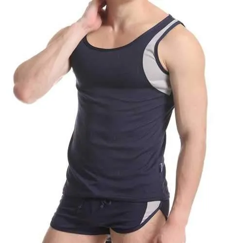 Mens Gym Quick Drying Breathable Mesh Sport Sleeveless Elastic Vest Tank Tops