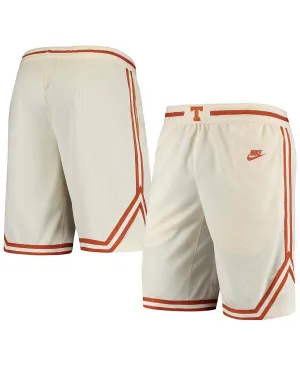 Men's texas longhorns retro replica performance Nike basketball shorts, cream