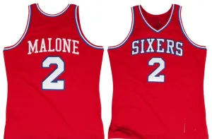 Moses Malone Philadelphia 76ers 1982-1983 Throwback Basketball Jersey