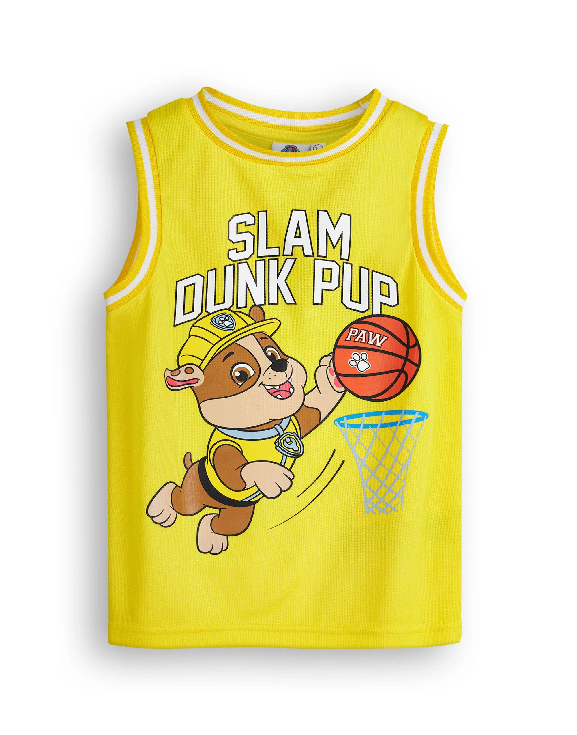 Paw Patrol Rubble Boys Basketball Jersey and Shorts Set