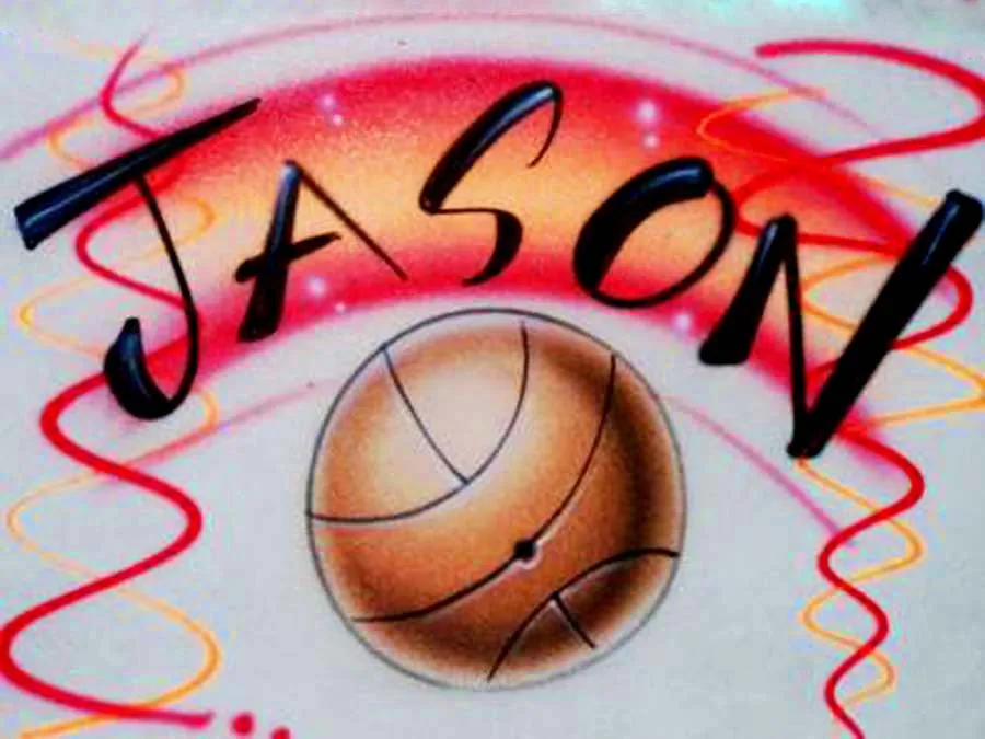 Personalized Basketball Airbrushed Shirt