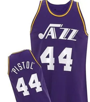 Pete Maravich Utah Jazz Throwback Basketball Jersey