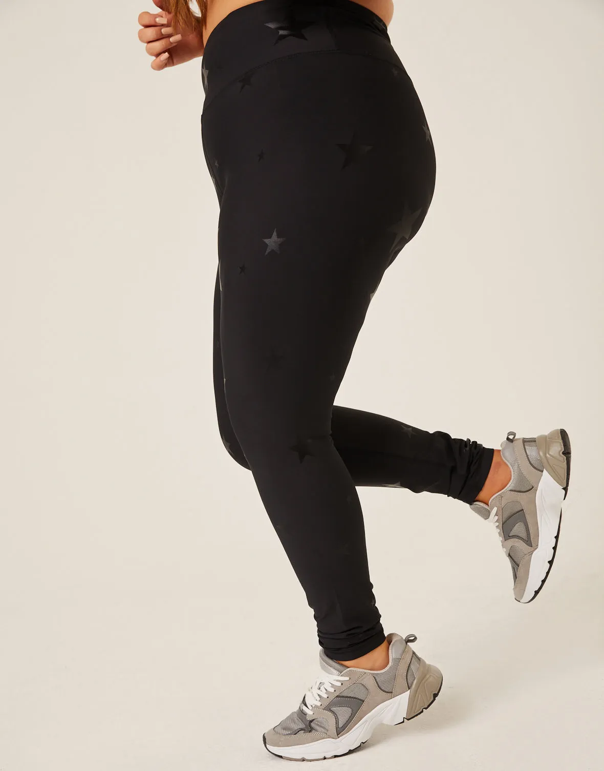 Plus Size Subtle Star Leggings