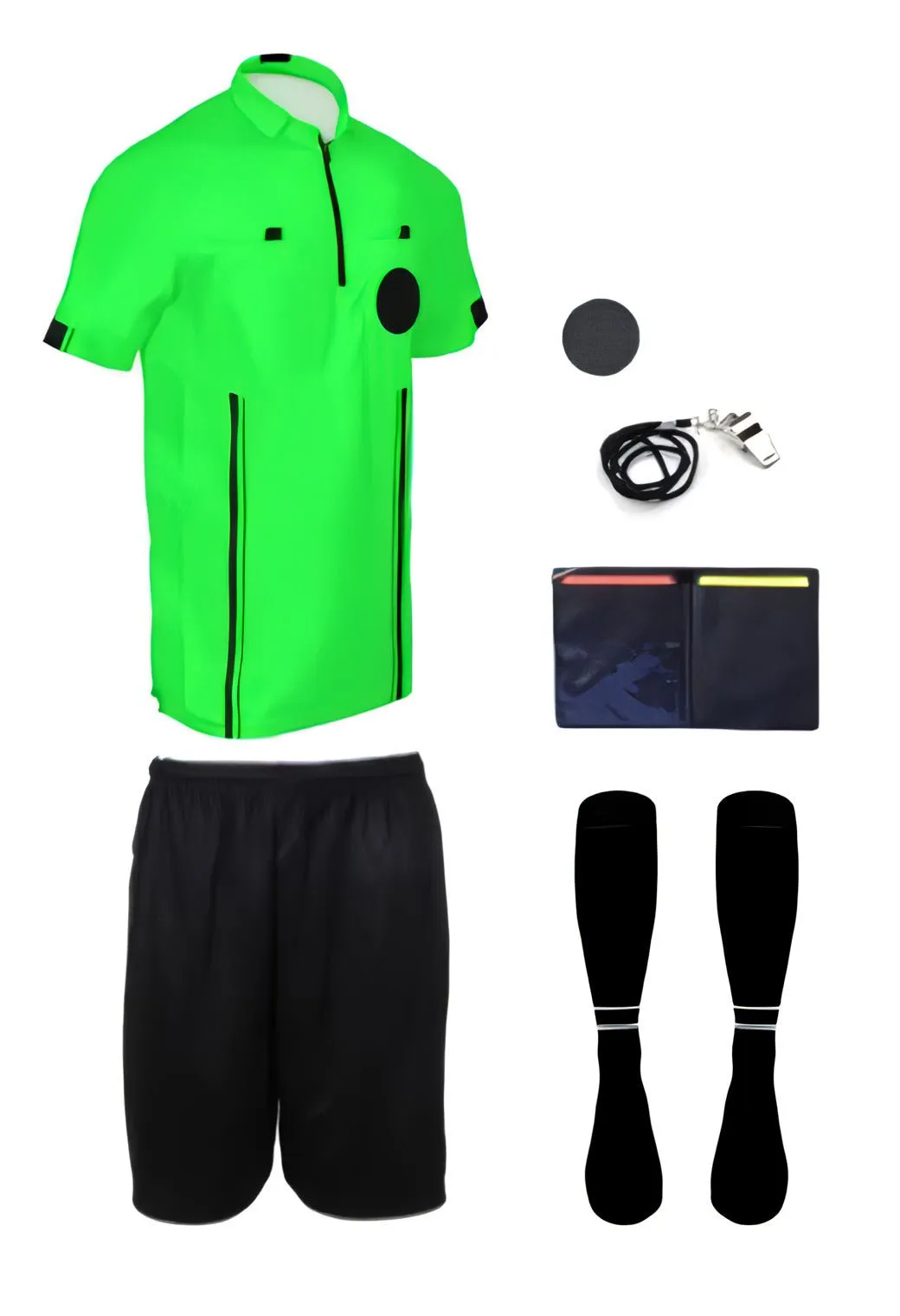 Pro Soccer Referee Uniform – 7 Piece Starter Ref Kit