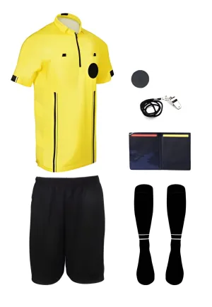 Pro Soccer Referee Uniform – 7 Piece Starter Ref Kit