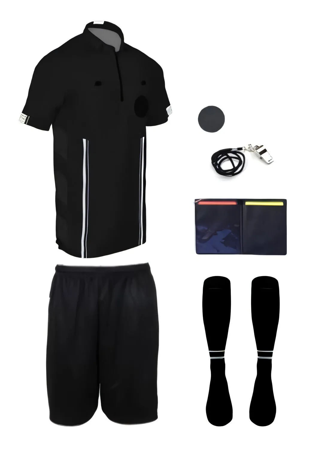 Pro Soccer Referee Uniform – 7 Piece Starter Ref Kit