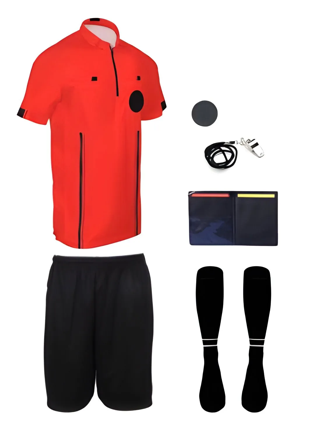 Pro Soccer Referee Uniform – 7 Piece Starter Ref Kit