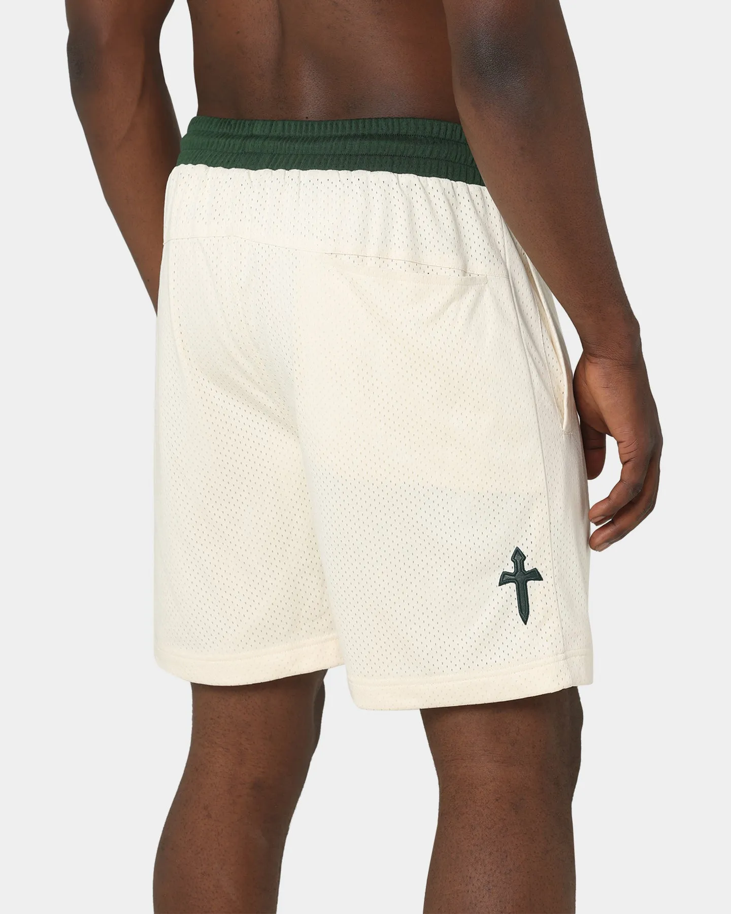 Saint Morta Kingdom Basketball Shorts Off White/Green