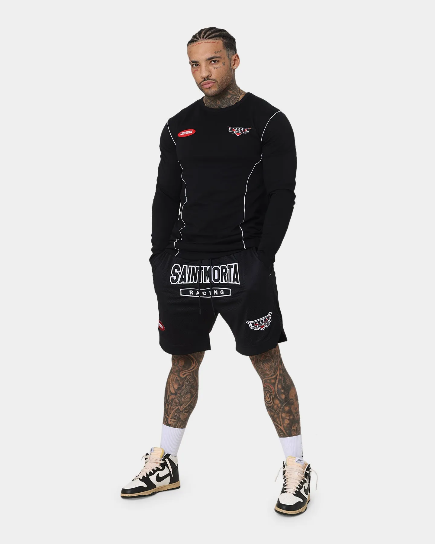 Saint Morta Pro Racing Basketball Shorts Black