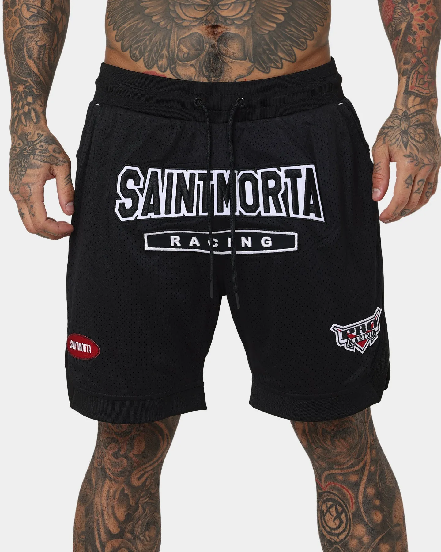 Saint Morta Pro Racing Basketball Shorts Black