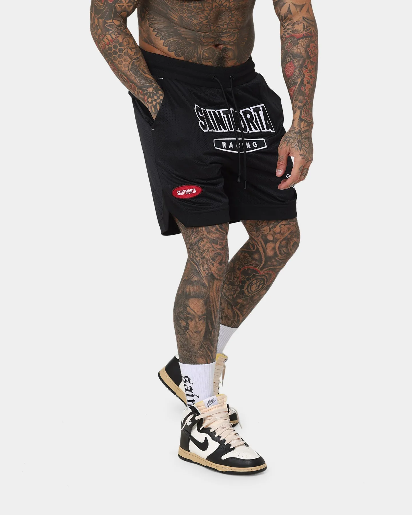 Saint Morta Pro Racing Basketball Shorts Black