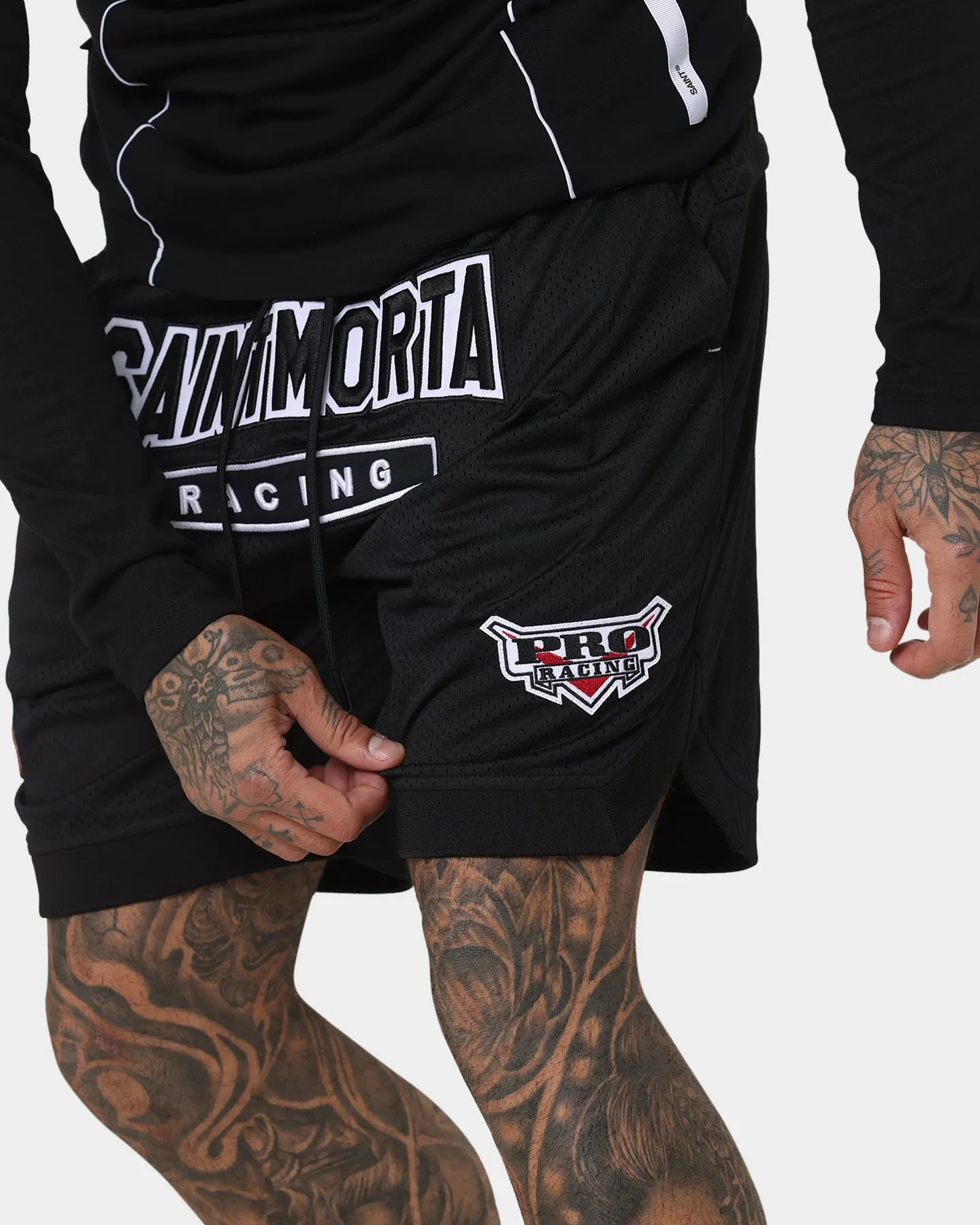 Saint Morta Pro Racing Basketball Shorts Black