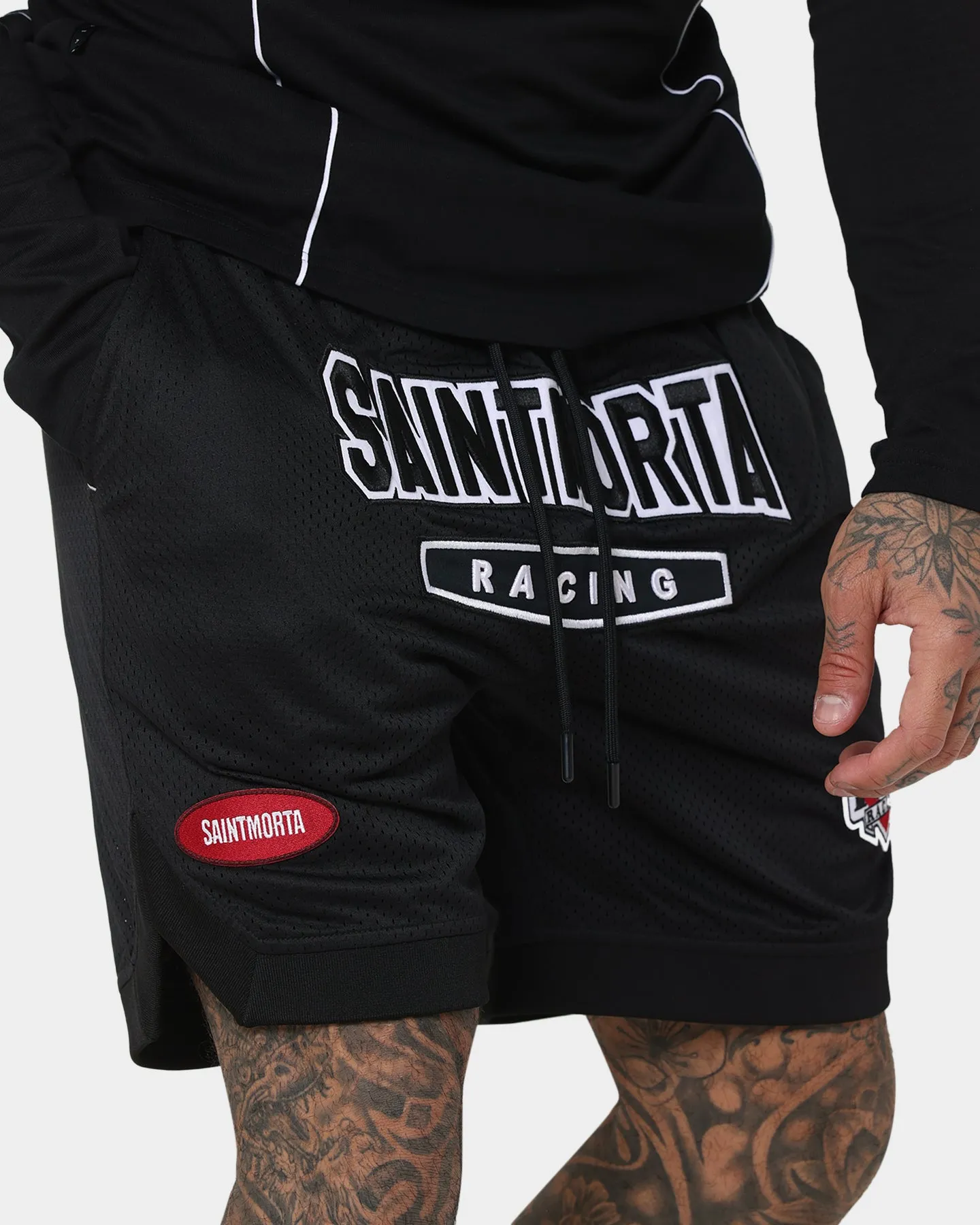 Saint Morta Pro Racing Basketball Shorts Black