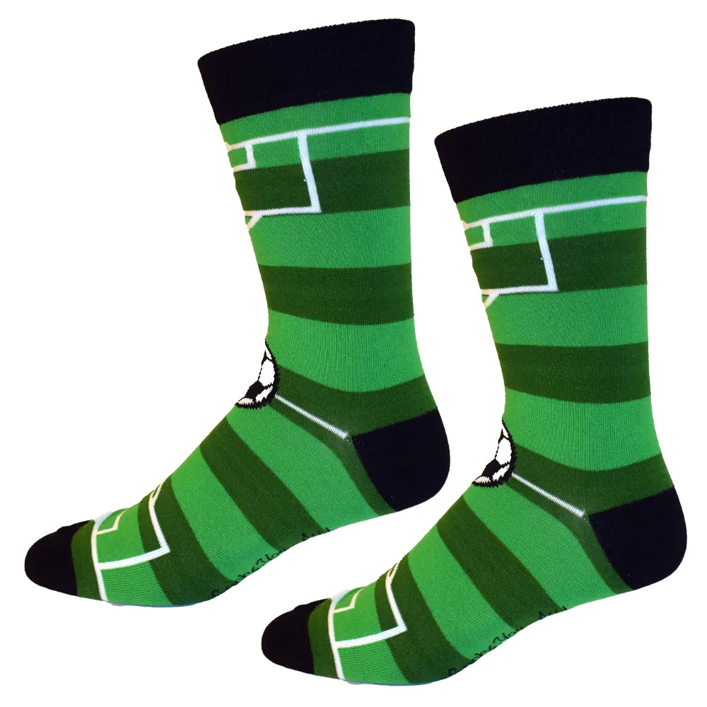 Soccer Field Men's Socks